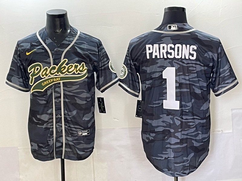 Men Green Bay Packers #1 Parsons camo Nike NFL 2025 jersey 03